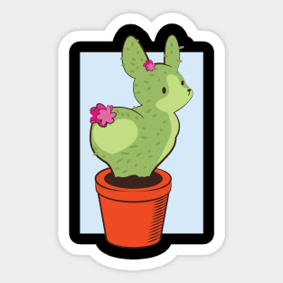 Cactus rabbit Tshirt gift Sticker